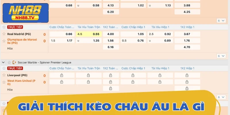 Giải thích khái niệm kèo châu Âu theo cách dễ hiểu